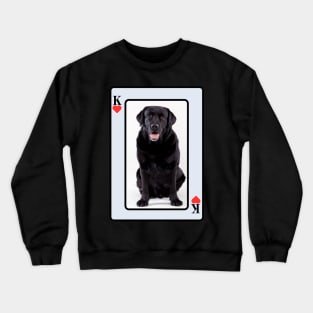 Black Lab King Of Hearts Crewneck Sweatshirt